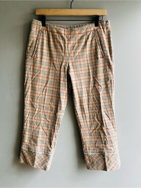 Liz Claiborne Liz Golf Audra Women's Size 10/12 Pants Black Blue Plaid Style